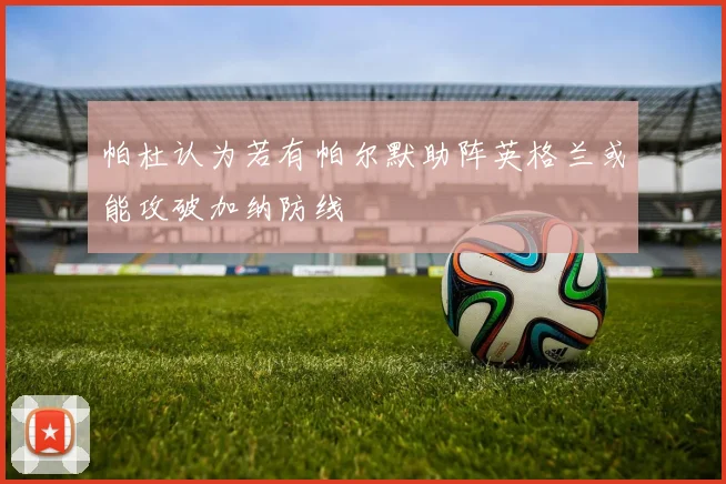 帕杜认为若有帕尔默助阵英格兰或能攻破加纳防线