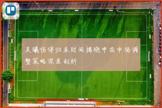 吴曦伤停归来时间揭晓申花中场调整策略深度剖析